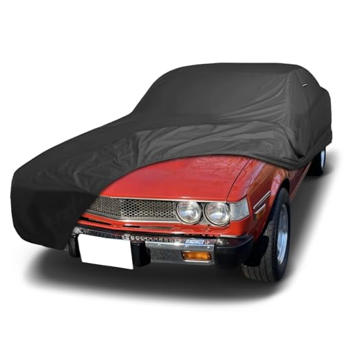 Image of iCarCover Premium Custom Car Cover for 1971-1977 Toyota Celica Heavy Duty Waterproof All Weather Rain Snow UV Sun Protector Custom Fit Full Exterior Indoor Outdoor Protection Car Cover (Black)