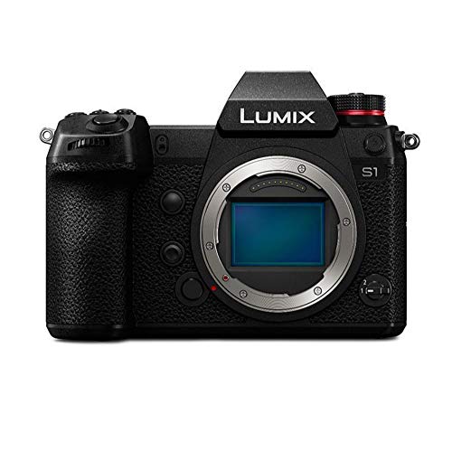Panasonic LUMIX S1 Full Frame Mirrorless Camera with 24.2MP MOS High Resolution Sensor, L-Mount Lens Compatible, 4K HDR Video and 3.2” LCD - DC-S1BODY Black