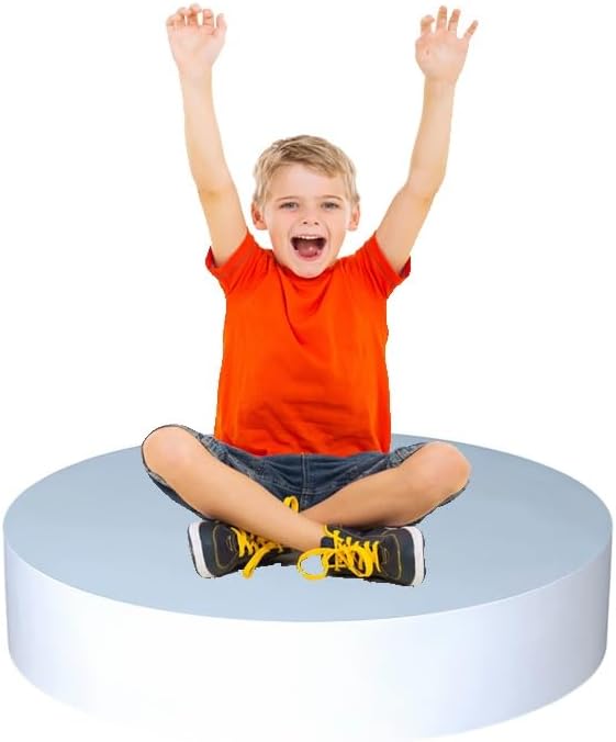 Bridal Display Cylinder Stage Platform - Heavy-Duty Round Pedestal Stand for Mannequins & Photography Props, Large 60x15cm Risers for Weddings & Events