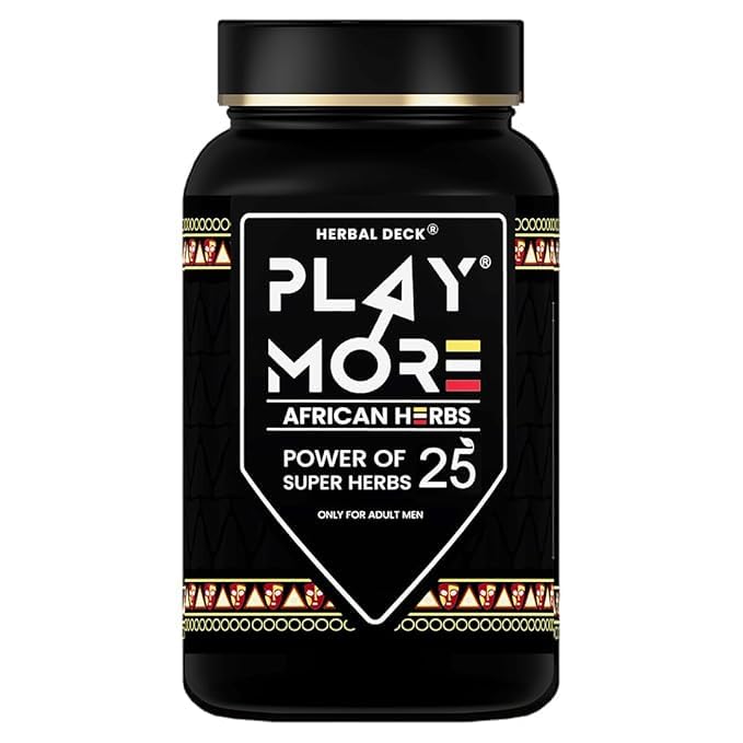 Image of Play Mor Powder for Men African Herbal Formula | Stamina, Vitality & Immunity | Supports Reproductive Health Naturally, 150gm
