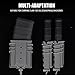 ACEXIER 5.56 Magazine Double Pouch Molle System Tactical Airsoft Mag Pouches for Rifle M4 AR-15 .223 Case Urban Assault Series (Black)