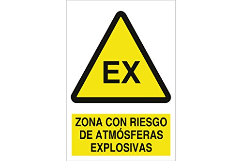 Plimpo Señal Adhesiva 210X148 Mm. Zona Con Riesgo De Atmósferas Explosivas En Oferta Cofan A61Ad210148 Señal Adhesivo, 210 X 148 Mm
