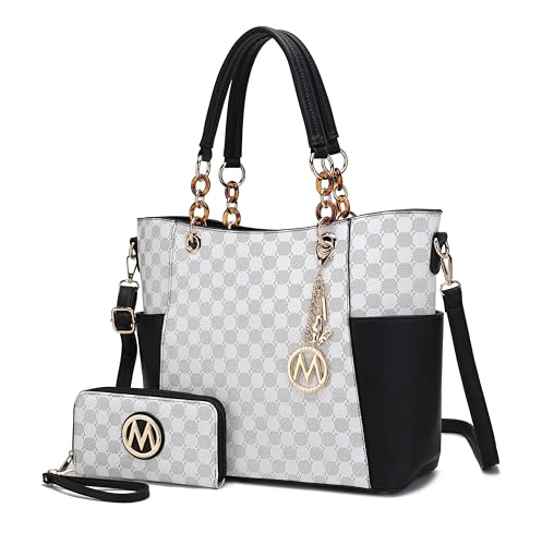 Image of J'OMOR by Mia Tote Bag for Women, Handbag Set with Wallet Top-Handle Bag Vegan Leather Purse