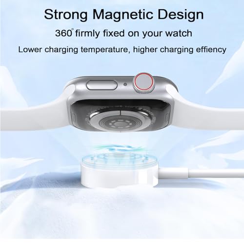 USB C Charger Cable for Apple Watch Portable iWatch Charger Fast Charging for Apple Watch Series 11 10 9 8 7 6 5 4 3 2 1 Se Ultra Smart Watch Charger Apple Magnetic Wireless Charging Cord