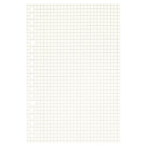 Image of Zelten Loose Leaf Punched Paper Refills Paper for 6 Hole Binder Personal Organizer Diary Notebook Refillable Planner (Squared,A5 /20 Hole)