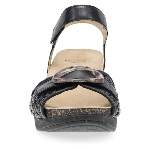 Image of Dansko Stella Multi-Strap Wedge Sandal for Women - Cork /EVA Wedge with Arch Support -Fully Adjustable Straps-Lightweight Rubber Outsole