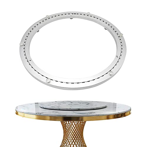 Lazy Susan - Tocadiscos giratorio con rodamiento giratorio, base giratoria resistente para mesa de comedor, fuerte capacidad de carga, funcionamiento suave, fácil instalación