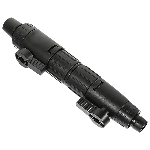 HANABASS 水族館のクイックインターフェース 水槽用エアチューブ リトラクタブル フィン 水槽循環ポンプ 水槽水流スプリッター 水槽バルブ 水族館バルブ 水族館部分 Black