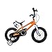 DSHUJC Vélos pour Enfants, vélo pour Enfants Roue d'équilibre auxiliaire 12"Boy Bicycle Girl Bicycle Learning 14" Shock Absorber Mountain Bike (Color: Blue, Size: 12i