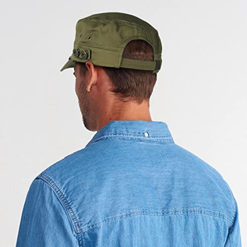 Wimdream Mens Military Style Caps, Cotton Cadet Army Style Sun Hats Beige #TOP6