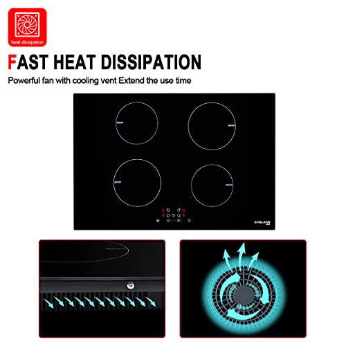 Electric Cooktop 30 Inch, Gasland Chef Ih77Bf Induction Stovetop, 240V Drop-In 4 Cooking Zone Countertop, 9 Power Levels, Sensor Touch Control, Child Lock, 1-99 Minutes Timer #TOP3