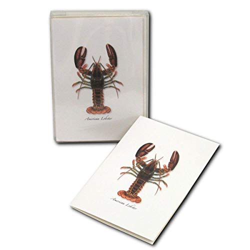 Image of Earth Sky + Water - Lobster Notecard Set - 8 Blank Cards with Envelopes