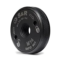 S&R Schnellspannmutter M 14 in Industrie-Qualität, Schnell Spannmutter für alle Winkelschleifer von AEG, Black & Decker, Dewalt, Flex, Hitachi, Metabo, Makita uvm