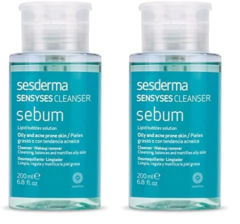 Sesderma SENSYSES Cleanser Sebum Desmaquillante Limpiador 200 ml. (Paquete de 2)
