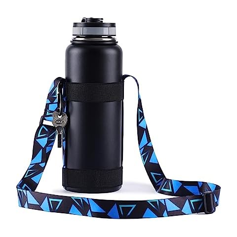 OYATON Water Bottle Carrier with Adjustable Shoulder Strap,Universal Bottle Sling,Perfect for Daily Walking Biking Hiking Travel (Exclude Bottle) Cover