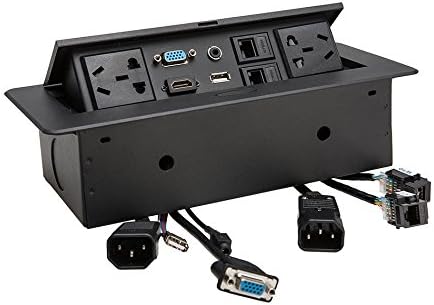 Electric Multi-outlets Damping Type VGA,HDMI, 3.5 audio,MIC,USB ...