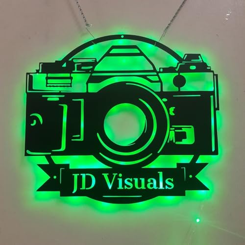 CALCCI Custom Text Metal Sign - Custom Camera Photo Taking
