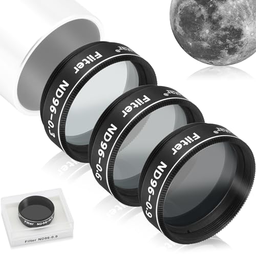 Filtre lune télescope Alstar ND96 kit oculaire anti-éblouissement 3 pièces