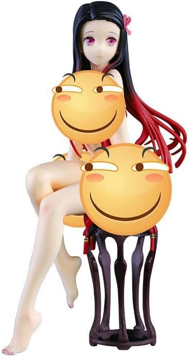 Miniatura 3 de TCXDOQ Demon Kamado Nezuko Sitting Anime Action Figure, Multicolor