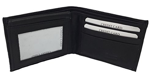 Mexico El Chapo Guzman Unisex Adults Minimalist Bi-Fold Genuine Leather Wallet with 6 Pockets and Unique Design with Flap Closure3