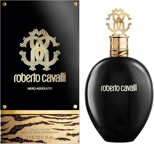 Roberto Cavalli Nero Assoluto, woda perfumowana dla kobiet, bogaty zapach, 75 ml