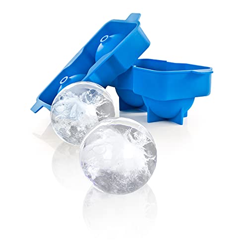 Molde de silicona para esferas de hielo 2.25 pulg - azul miniatura 1