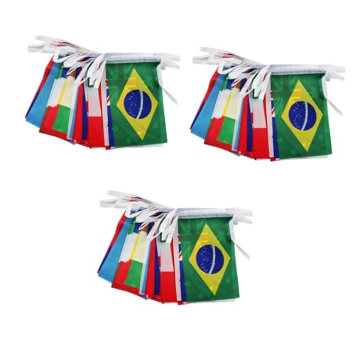 Supvox Flagge 3 Sätze Stk fahne länderflaggen Nationalflaggen garden decoration gartendeko Dekoration für Gärten Karnevalsparty-Dekoration Weltflaggen Banner Zubehör Flaggen
