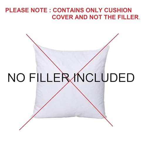 Image of Embroidered Cool Pubby /Dog Cushion Cover 16 x 16 Inches or 40x40 cms Cotton Fabric Cushion Covers for Sofa Set /Diwan Beds, Sofa Throw Pillow Cover only, Set of 1 Pc