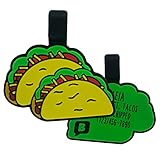 Besties Pets inTacos in Customized Silicone Pet ID Name Tags for Collars - Silent and Jingle Free - Ships Fast from US- 18 Cute Funny Designs for Dogs and Cats - Personalized - Laser Engraved