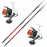 2 unidades Ranger Force caña de pescar Surf Casting 4,20 m 150 gr :