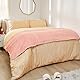 Dreamscene Sherpa-Fleece-Decke, grobgestrickt, Plüsch, Flanell, Fleece, Überwurf für Sofa, Bett, Couch, Blush Pink – 150 x 180 cm