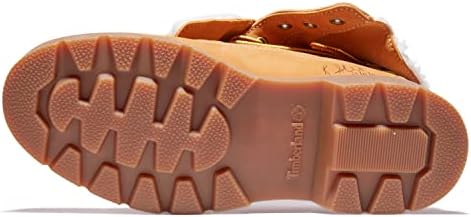 Timberland Women's Linden Woods Waterproof Fleece Fold-Down Fashion Boot, Wheat Nubuck, 7.5 | Image 3