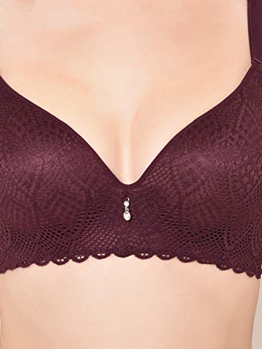 Image of Da Intimo Women's Synthetic Soft Cup Bra (DI-1278 PURPLE-C20-32C Purple 32)