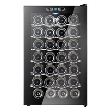 Adega Climatizada 28 Garrafas Eos Sommelier com Painel Touch Full Glass Eletrônica Eae28 Bivolt