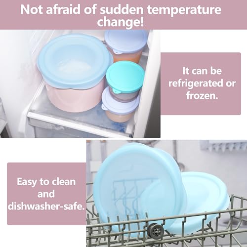 PUREKRA Silicone Lids for Cuisinart 1-1/2-Quart Freezer Bowl, 2 Pack Reusable Covers for Cuisinart lce Cream Maker, Dishwasher, Microwave & Freezer Safe, Kitchen Accessory - Thumbnail 7