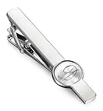 ORAZIO Engraved Initial Tie Bar Clips Letter Tie Pins Set for Mens Business Wedding Shirts Tie Clips D