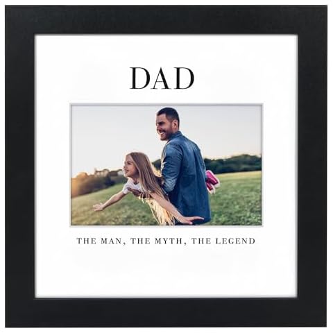 Americanflat Dad Picture Frame with Mats Cover