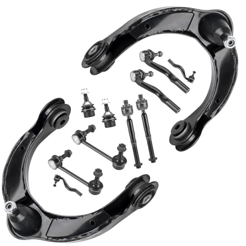 Front Upper Control Arms w/Ball Joints Suspension Kit for 2011-2015 Dodge Durango, 2014-2015 3.0L Jeep Grand Cherokee, 2012-2015 3.6L/5.7L Jeep Grand Cherokee 11 Grand Cherokee (12PCs)