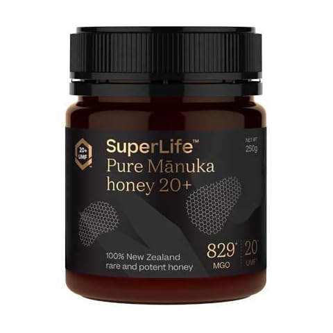 SuperLife - Manuka Honey MGO 829+ (UMF 20+) 250g, Raw Honey, Pure & Unpasteurised Monofloral New Zealand Honey Cover