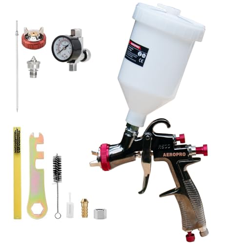AeroPro R500 LVLP Air Spray Gun with 1.3/1.5mm...