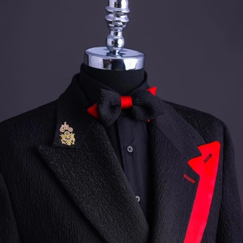 Ulnomio Men's Casual Suit 2-Piece Formal Business Office Tuxedos Small Fragrant Wind Jacket with Trousers3