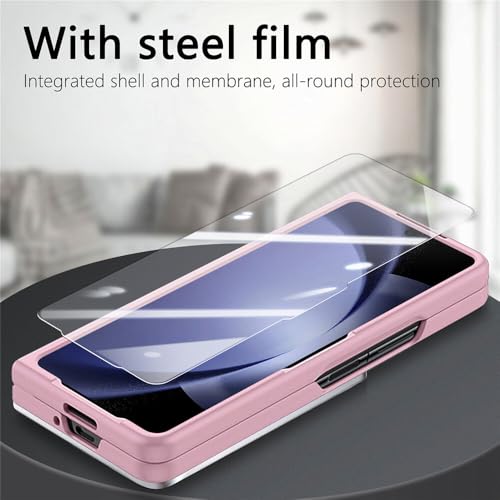 Coque Samsung Galaxy Z Fold 7 violette en cuir rigide premium chic