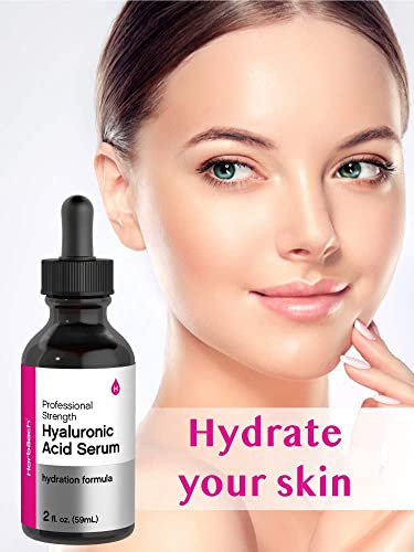 Hyaluronic Acid Serum For Face | 2 Oz | Paraben & Sls Free Moisturizer | By Horbaach #TOP1