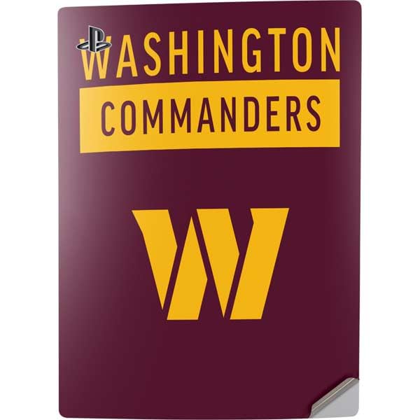 Skinit Decal Gaming Skin Compatible with PS5 Digital Edition Console - Officially Licensed NFL Washington Commanders Design