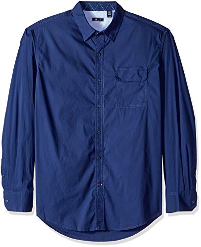 IZOD Men's Advantage Performance Long Sleeve Slim Gingham Shirt