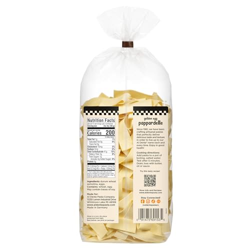 Al Dente Pappardelle, Golden Egg, 12-Ounce (Pack of 6)