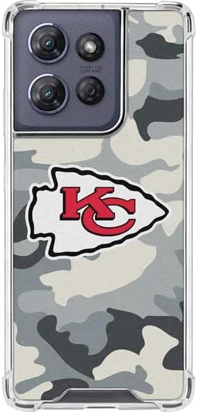 Skinit Clear Phone Case Compatible with Moto G 5G (2025) - Officially Licensed NFL Kansas City Chiefs Large Logo Design