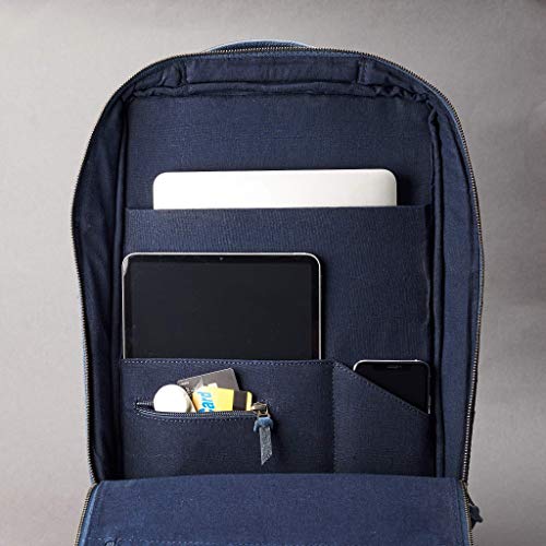 Laptop Capra Leather Backpack Alpine Swiss Leather Laptop Backpack 15  Notebook Computer Travel Back Pack Bag