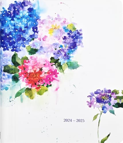 2025 Hydrangeas Family Weekly Planner (18 months, July 2024 to Dec 2025), White or Cream - Image 3