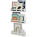Brightmaison Nursery Book Shelves - Floating Wall Shelves – Baby, Kids, Nursery Wall Decor - Wall Mount Book Organizer Storage Ledge, Display Holder for Toys - Set of 3, Ships Assembled (White)